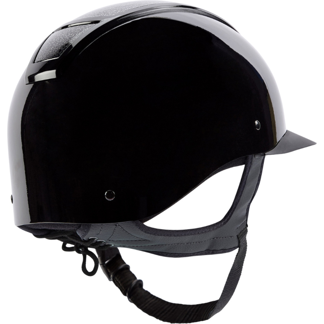 2026 Champion Unisex Insight Glitter Standard Peak Riding Hat INSIGHTGO - Met Black / Sparkle Black